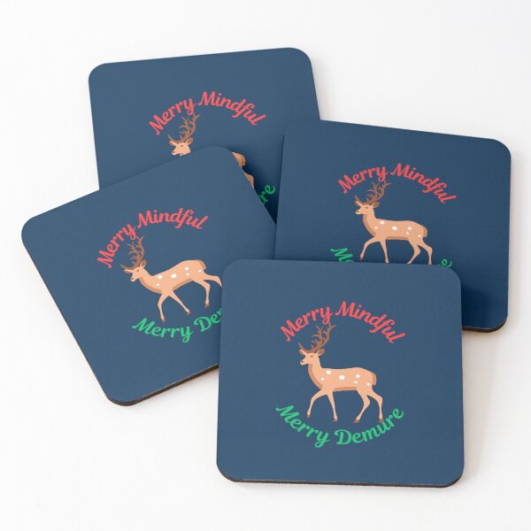 Item preview, Merry Mindful Merry Demure: Funny Christmas Reindeer designed and sold by CoolCrap-.