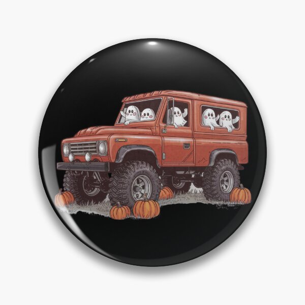 Item preview, Halloween Offroad Monster Truck Riding on Pumpkins - Spooky Adventure Art designed and sold by Colorful-Garden.