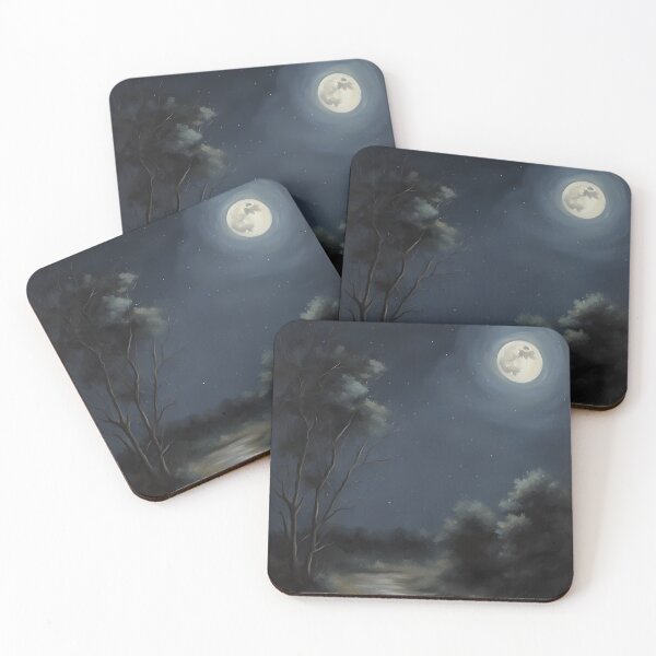 Item preview, Night Time Country Road under Full Moon designed and sold by CalmnessbyChoice.