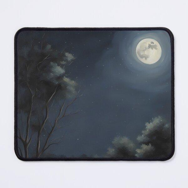 Item preview, Night Time Country Road under Full Moon designed and sold by CalmnessbyChoice.