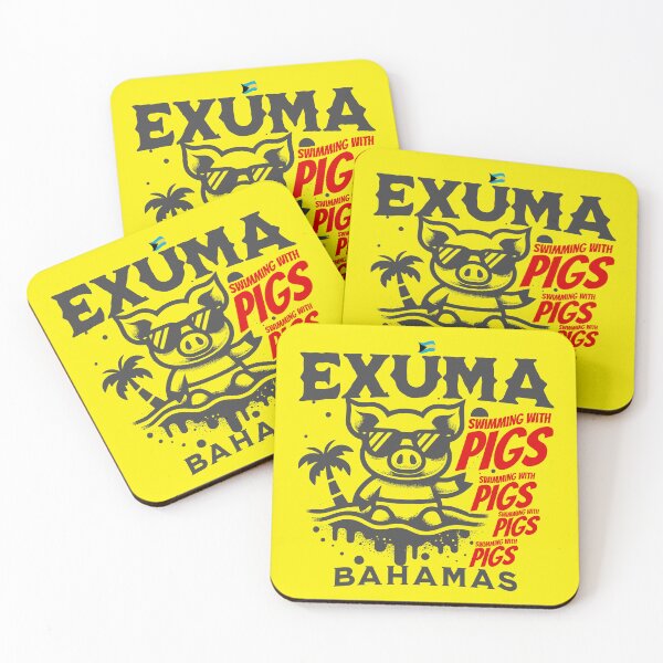 Item preview, Bahamas Souvenir Gift : Exuma Bahamas Swimming Pigs designed and sold by shoptshirtswag.