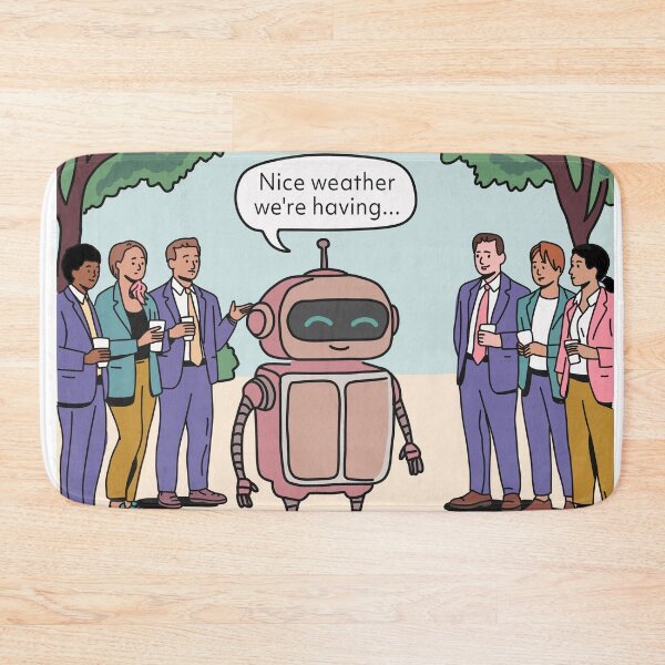 Item preview, Awkward AI Trying to Fit In designed and sold by Code Monkeys.