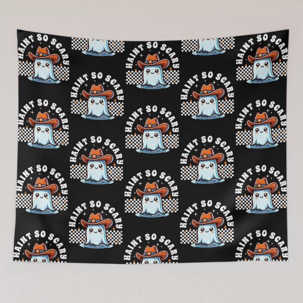 Item preview, Haint So Scary Hoodoo Cowboy Ghost Pun Halloween Spirit  designed and sold by nicksuefonze.