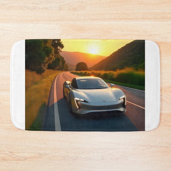 Item preview, Luxury Sports Car on a Winding Road at Sunset designed and sold by RobiCom.