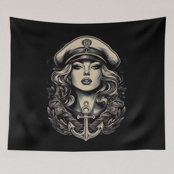 Item preview, Retro Captain Tattoo designed and sold by DerSenat.