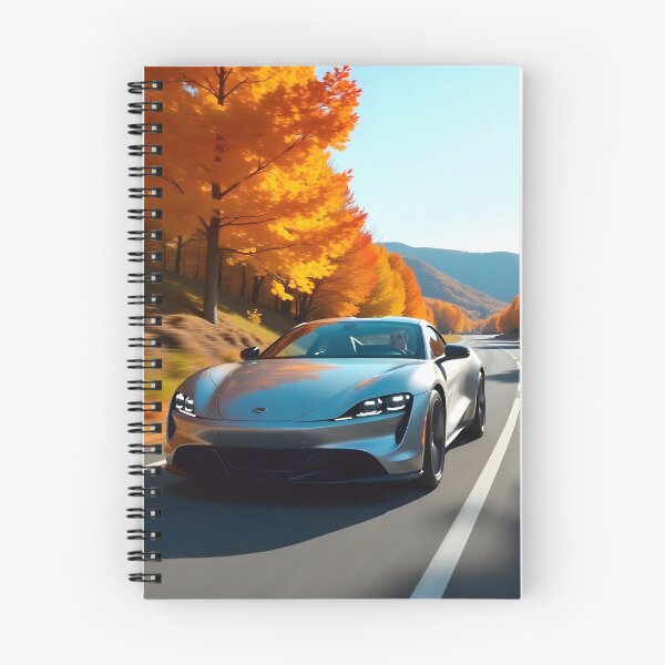 Item preview, Sports Car on an Autumn Road Among Golden Leaves designed and sold by RobiCom.