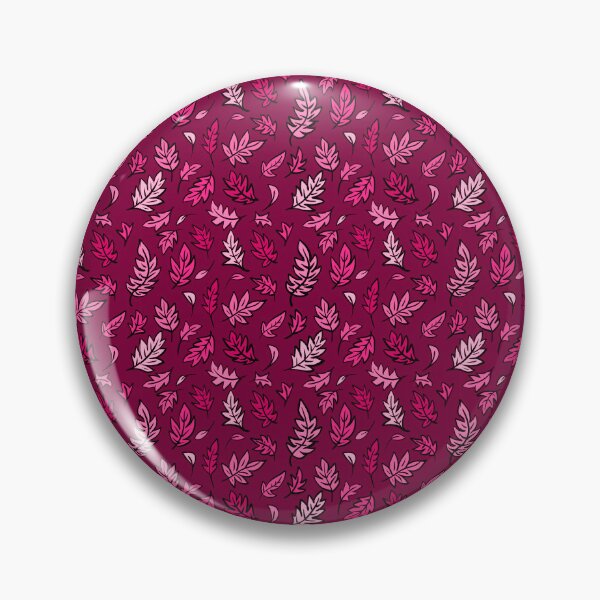Item preview, Pink leaves seamless pattern illustrated digital art designed and sold by SpinklyCreations.