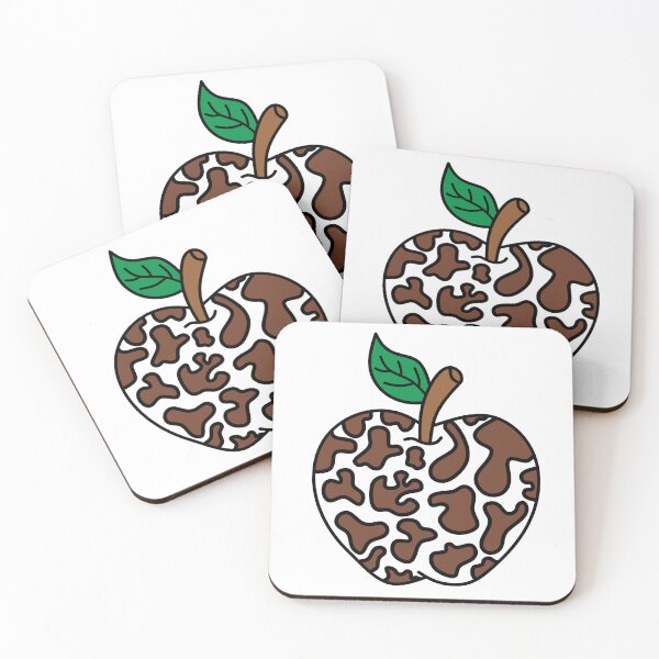 Item preview, Brown Cow Hide Pattern Apple designed and sold by MrsCreative1.