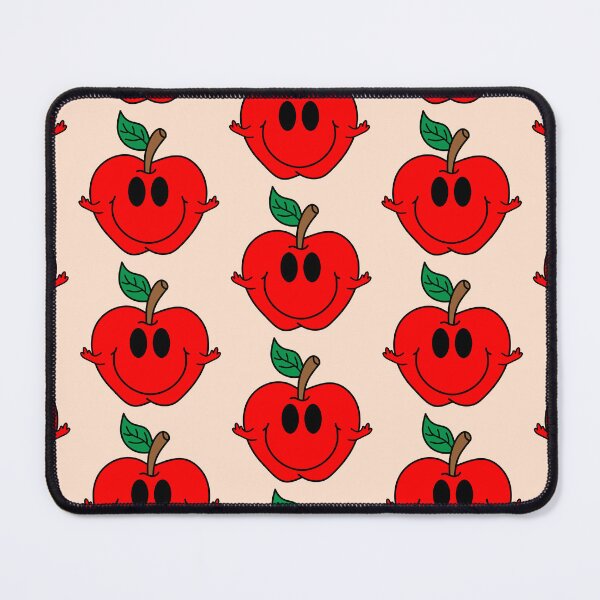 Item preview, Retro Red Apple with Smiley Face  designed and sold by MrsCreative1.
