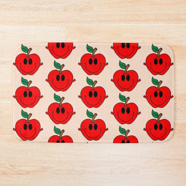 Item preview, Retro Red Apple with Smiley Face  designed and sold by MrsCreative1.