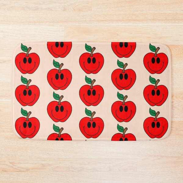 Item preview, Retro Red Apple with Smiley Face  designed and sold by MrsCreative1.