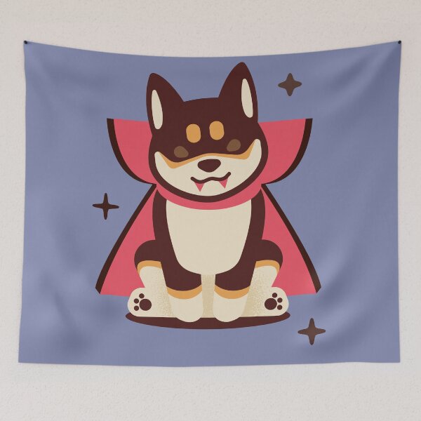 Item preview, Black Shiba Vampire designed and sold by MINIMOillu.