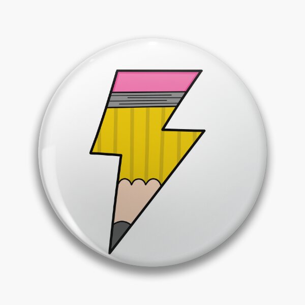 Item preview, Lightning Shaped Pencil Design - Yellow designed and sold by MrsCreative1.