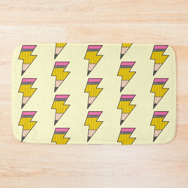 Item preview, Lightning Shaped Pencil Design - Yellow designed and sold by MrsCreative1.