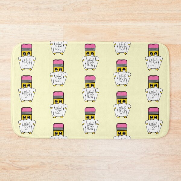 Item preview, Adorable Smiley Face Pencil holding School test Papers - Teacher - Yellow and Pink designed and sold by MrsCreative1.