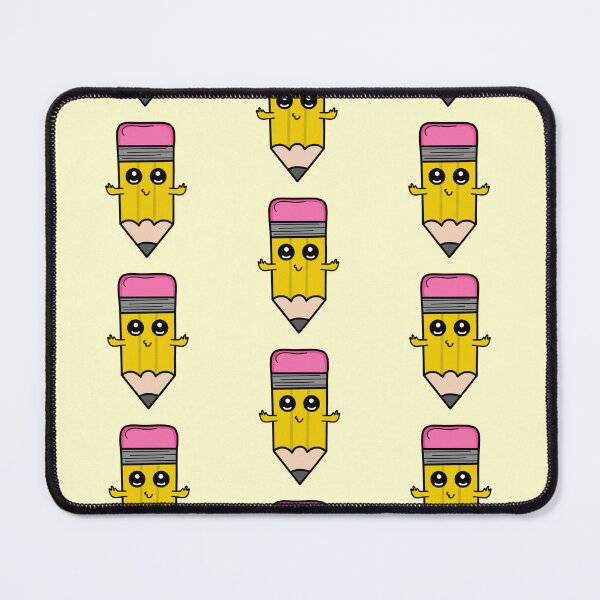 Item preview, Adorable Pencil with a pouting face and Middle Finger - Teacher - Yellow and Pink - Funny - Joke designed and sold by MrsCreative1.