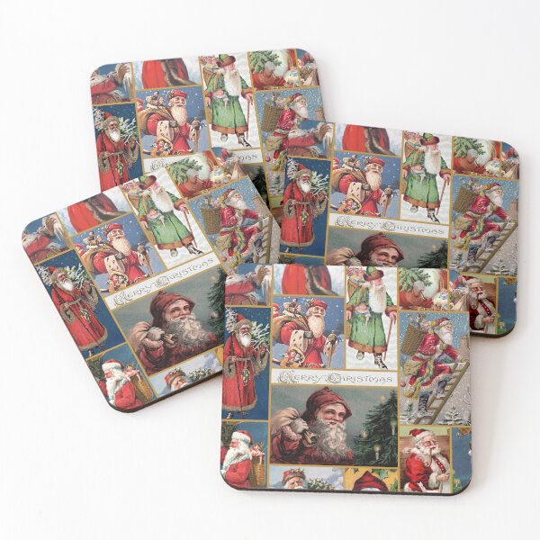 Item preview, Antique Old World Santa Christmas Patchwork designed and sold by VintageStyle.