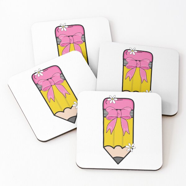 Item preview, Adorable Pencil with Bow Design - Pink and Yellow  designed and sold by MrsCreative1.