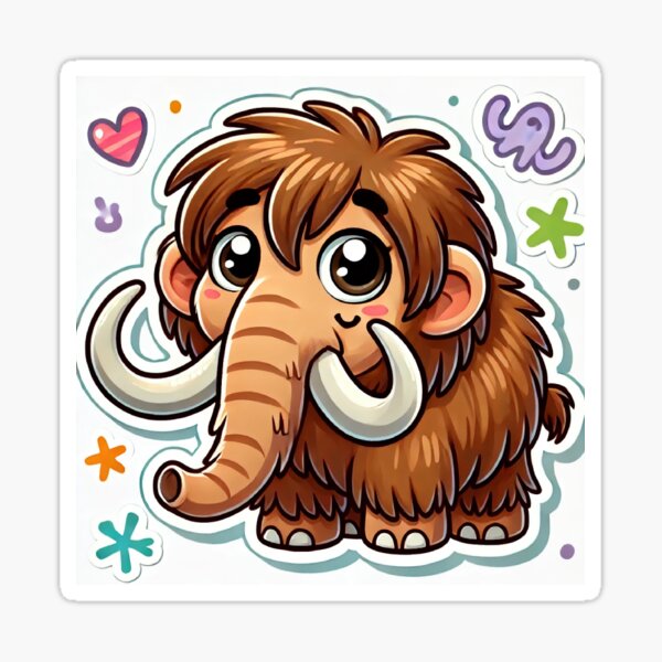 Woolly Mammoth Decal & Acrylic Blank COMBO