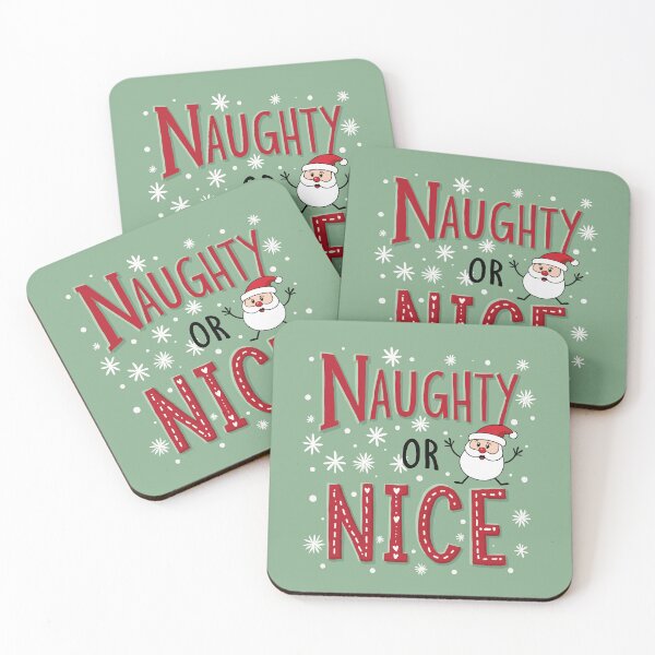 Item preview,  christmas phrases / "Naughty or Nice?" designed and sold by Krasnovaovaova.