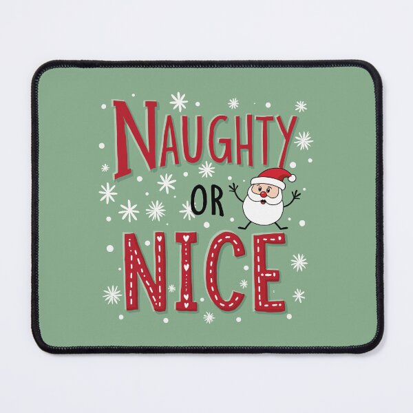 Item preview, christmas phrases / "Naughty or Nice?" designed and sold by Krasnovaovaova.