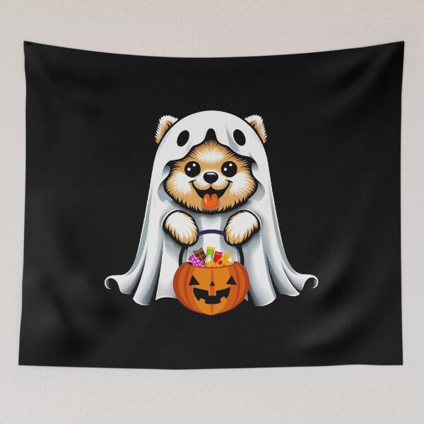 Item preview, Pomeranian Ghost Dog Halloween Costume Gift designed and sold by JUSTBEELEGANT.