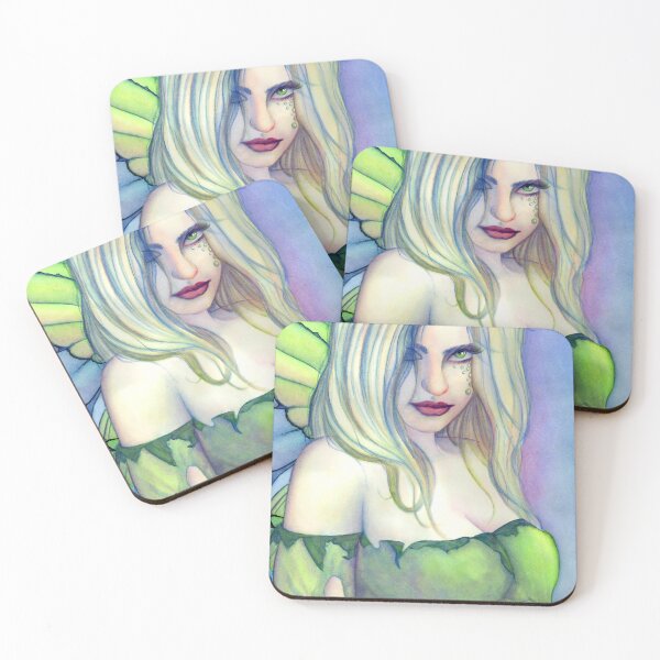 Item preview, The Green Fairy - A Colorful Absinthe Fairy designed and sold by Tiffany Toland-Scott.