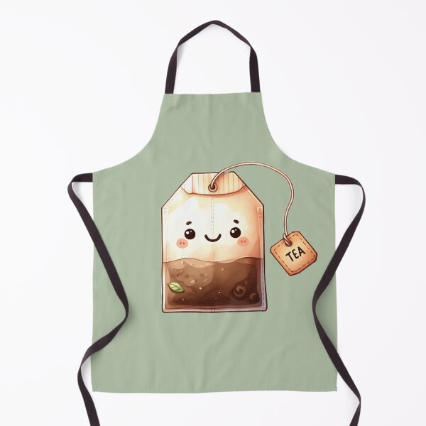 Item preview, Cute Happy Smiling Tea Bag in Watercolor designed and sold by GVibezPadel.
