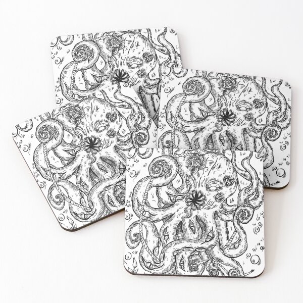 Item preview, Monstrous Octopus designed and sold by njlineart.
