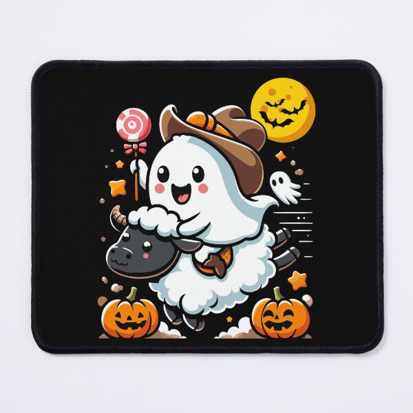 Item preview, Mutton Busting Cute Ghost Sheep Riding Halloween Costume Gift designed and sold by JUSTBEELEGANT.