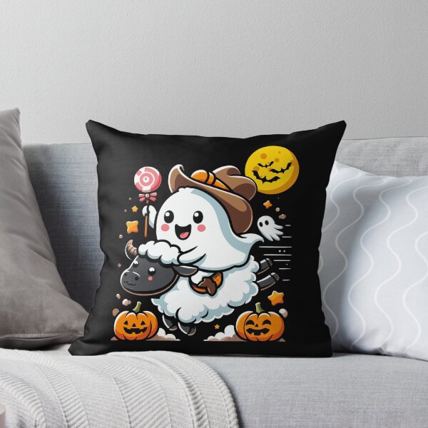 Item preview, Mutton Busting Cute Ghost Sheep Riding Halloween Costume Gift designed and sold by JUSTBEELEGANT.