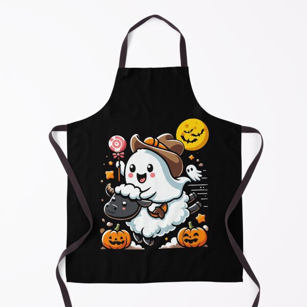 Item preview, Mutton Busting Cute Ghost Sheep Riding Halloween Costume Gift designed and sold by JUSTBEELEGANT.