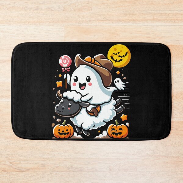 Item preview, Mutton Busting Cute Ghost Sheep Riding Halloween Costume Gift designed and sold by JUSTBEELEGANT.