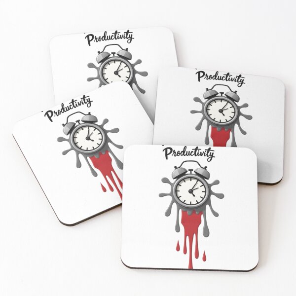 Item preview, Presence Over Productivity: Surreal Melting Clock Design designed and sold by iTeeShirts.