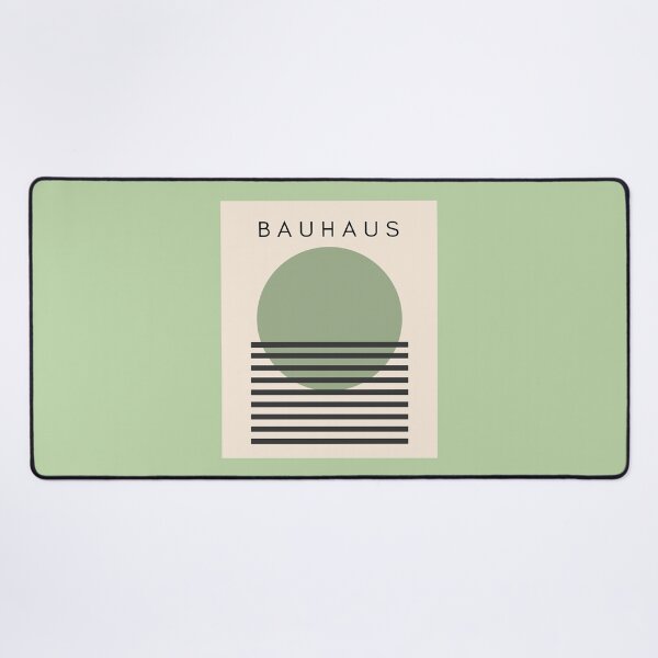 Item preview, Bauhaus Abstract Modern Art Green Sun designed and sold by Jeallan Designs.