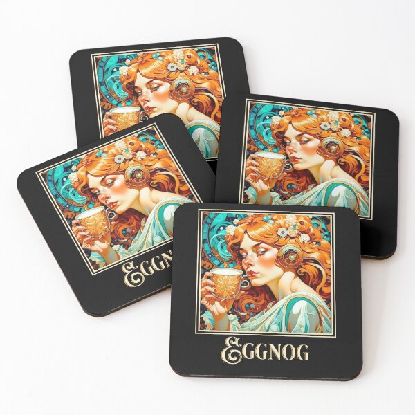 Item preview, Art Nouveau Eggnog designed and sold by HolidayBug.
