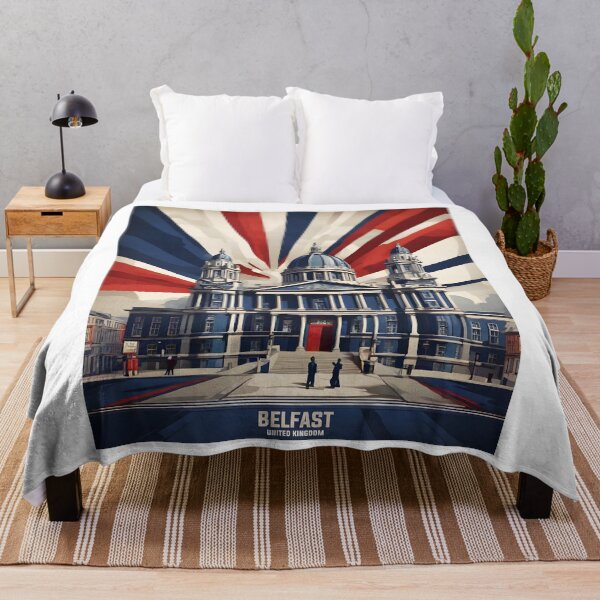 Item preview, Belfast United Kingdom Vintage Travel Tourism designed and sold by TravelersGems.