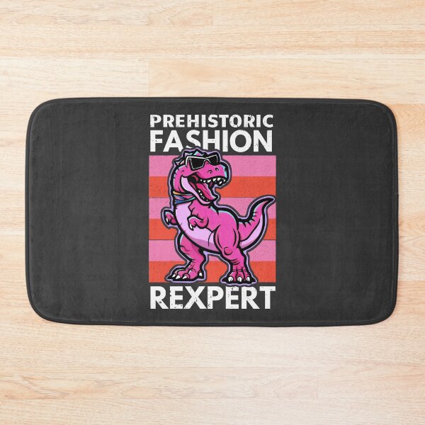 Item preview, PREHISTORIC FASHION REXPERT! Pink Rex Rules the Runway designed and sold by SplashTastic.