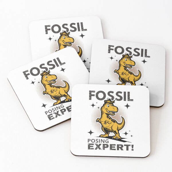 Item preview, FOSSIL POSING EXPERT! Retro Dino's Black & White Vogue designed and sold by SplashTastic.