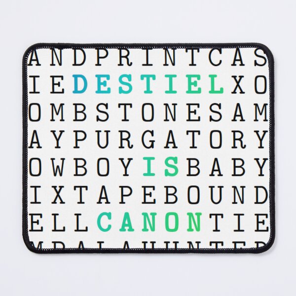 Item preview, Destiel is canon word search puzzle designed and sold by Melle-OtterWise.