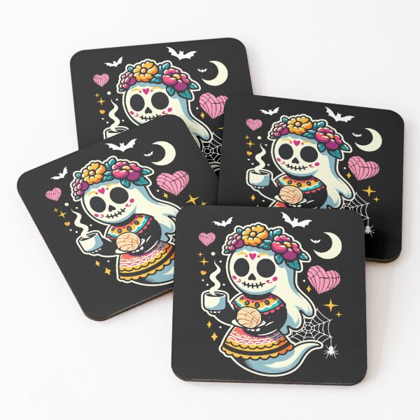 Item preview, Conchas Mexican Phantasmas Skeleton Funny Mexican Halloween  designed and sold by JUSTBEELEGANT.