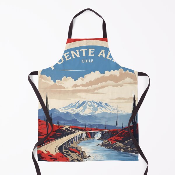 Item preview, Cartel retro vintage de turismo de Puente Alto Chile designed and sold by TravelersGems.