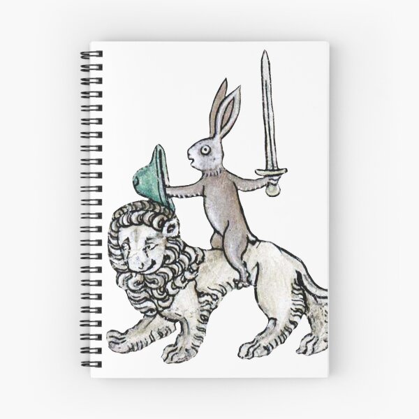 Item preview, Weird Medieval Knight Rabbit riding a lion designed and sold by elinaarbidane.