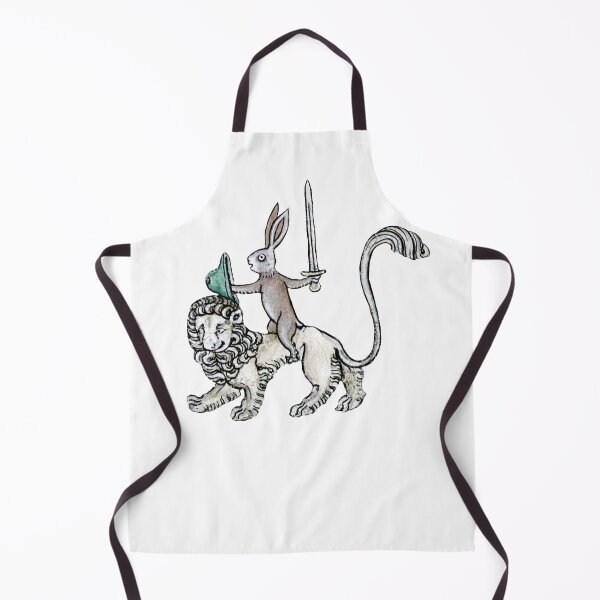 Item preview, Weird Medieval Knight Rabbit riding a lion designed and sold by elinaarbidane.