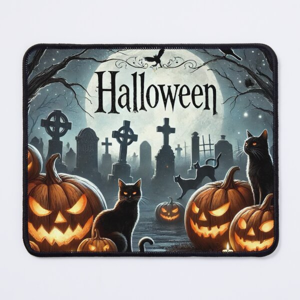 Item preview, Spooky Halloween Graveyard Scene designed and sold by Aredbox.