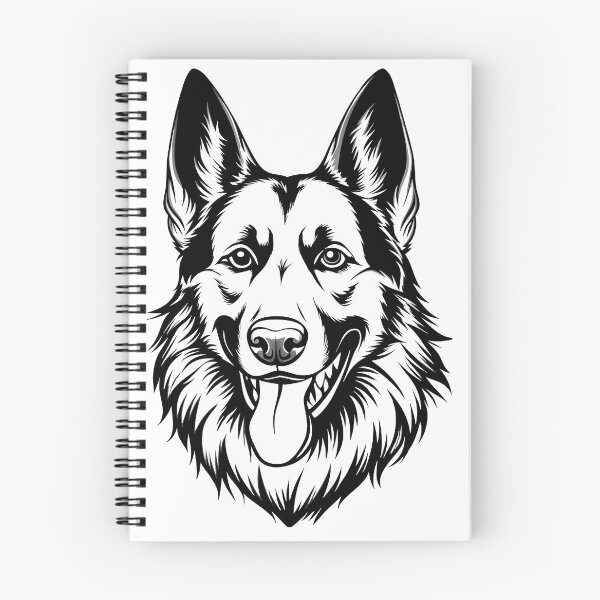 Item preview, German Shepherd Dog Portrait Detailed Realistic Art designed and sold by Rostislav Bouda.