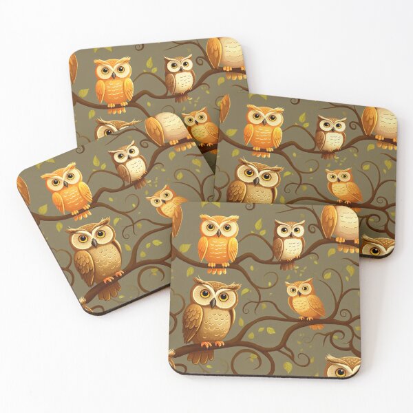 Item preview, Stylized Owls and Branches designed and sold by MySignatureItems.