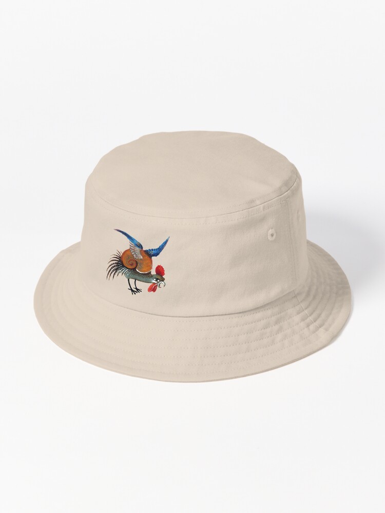 Imagen 1 de 6, Gorro de pescador con la obra Extraño gallo caracol medieval, diseñada y vendida por elinaarbidane.
