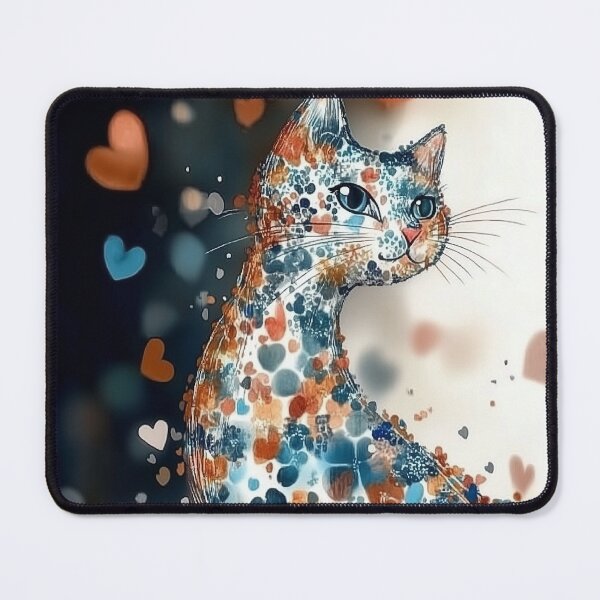 Item preview, Flower Cat Wall Art Art Cat designed and sold by rexsumma.