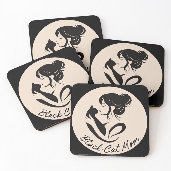 Item preview, Minimalistic Black Cat Mom Design for National Black Cat Day Celebration designed and sold by suescircus.